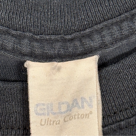 Gildan Black Graphic Tee Hippie Nature Inspirational Motivation T-shirt Unisex M - Picture 4 of 6